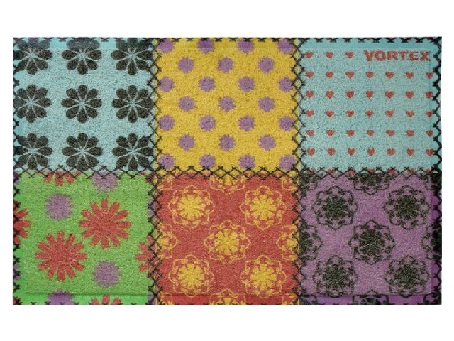 Коврик придверный пористый 50*80 Плитка VORTEX 24253